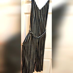 Billabong Black Jumpsuit with Tie Waist - Small